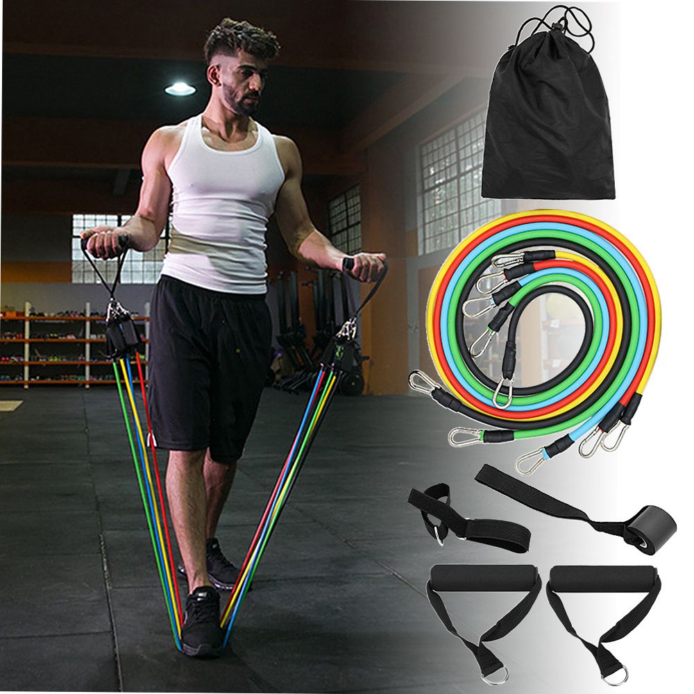 14pcs Resistance Bands Set Workout Fintess Exercise Tube
