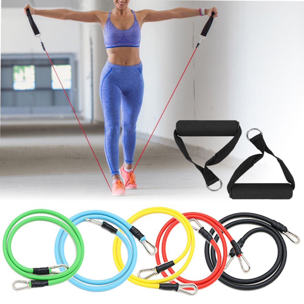 14pcs Resistance Bands Set Workout Fintess Exercise Tube