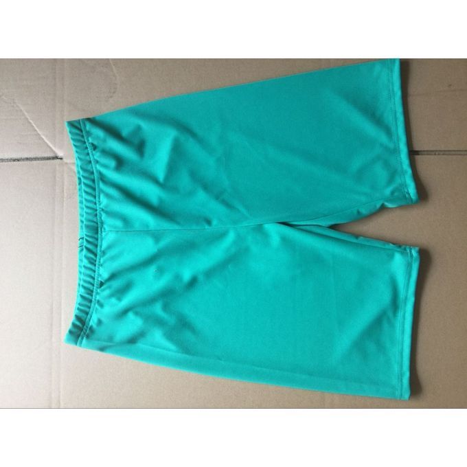 Fashion Front Slit Men Swimming Shorts Swimwear Quick Drying Swimming Trunks-Lake Blue-L