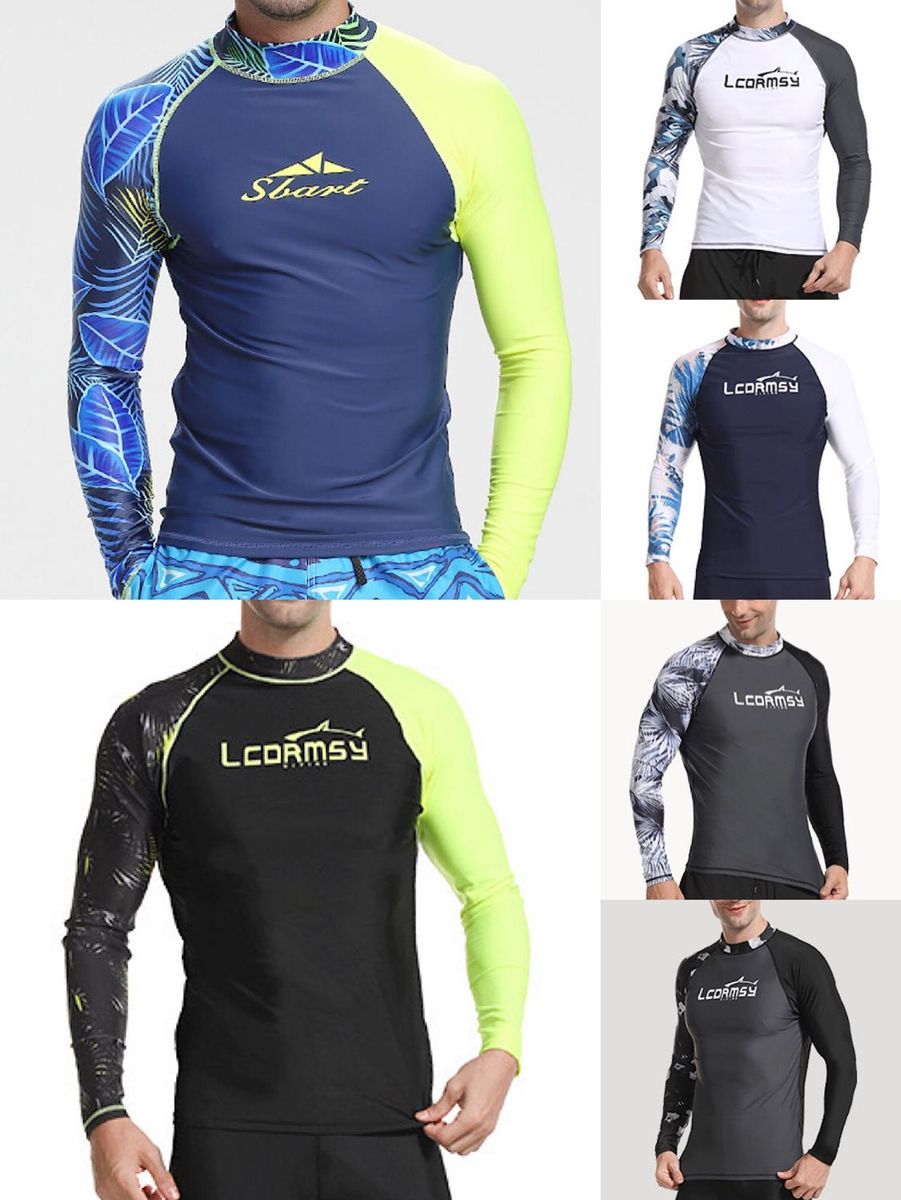 Sea Kayak Yacht Men UPF 50+ Long Sleeve Splice UV Sun