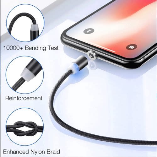 1m Magnetic Charging Cable For Android, Iphone And Type C