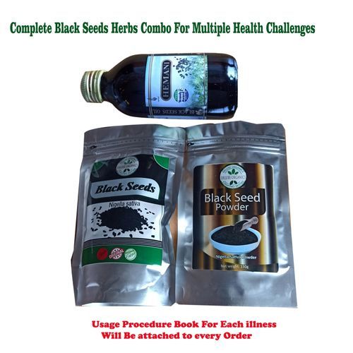 Blackseed Oil + Black Seeds Powder + Fresh Blackseeds Combo