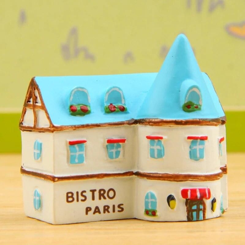2pcs/lot Zakka Puppy Restaurant  Figures Toys  Resin Kawai Dog Action Figures Decoration Props Ornaments Children Home Decor