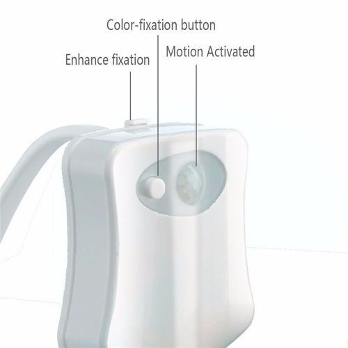 Automatic Change Colors LED Light Night  Intelligent Body Motion Sensor Portable Seat Toilet Lamp For Emergency Bathroom /WC