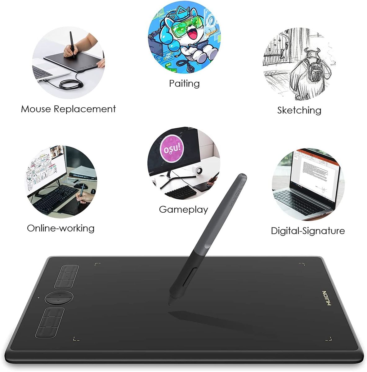 Inspiroy H580X 8x5 Inch Drawing Tablets