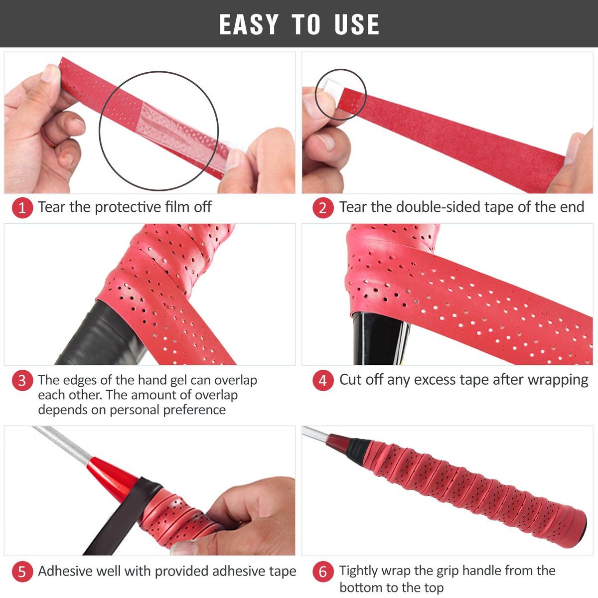 1/5pcs Racket Grip Tape Super Absorbent Badminton EVA Overgrip Anti-slip Tennis Grip Absorb Sweat Racket Sticky Hand Grip