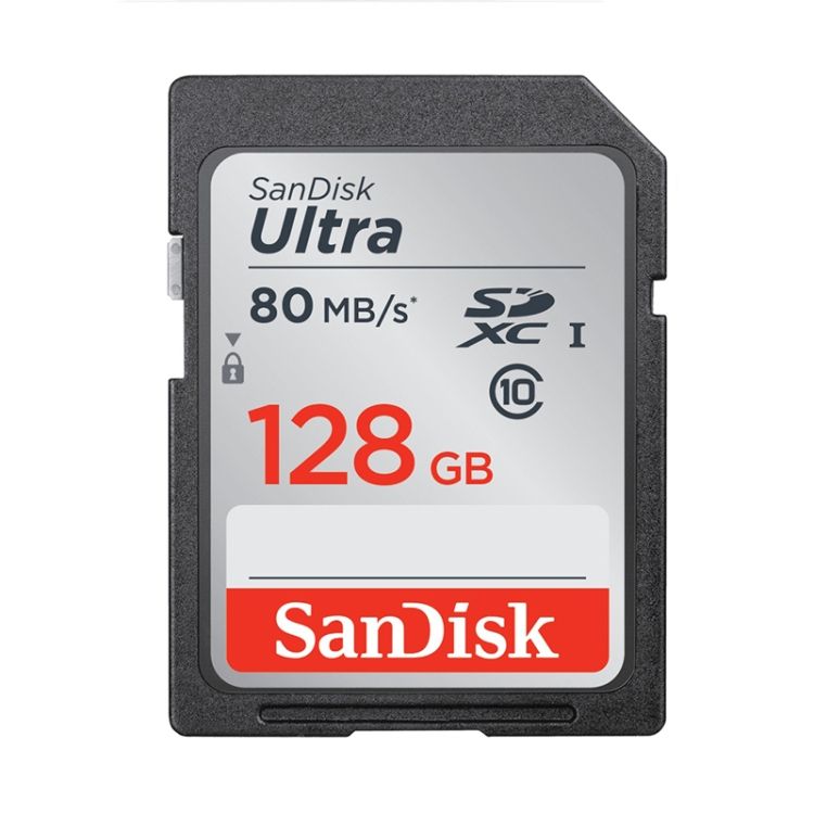 SanDisk Video Camera Memory Card, Colour: Silver Card, Capacity: 128GB