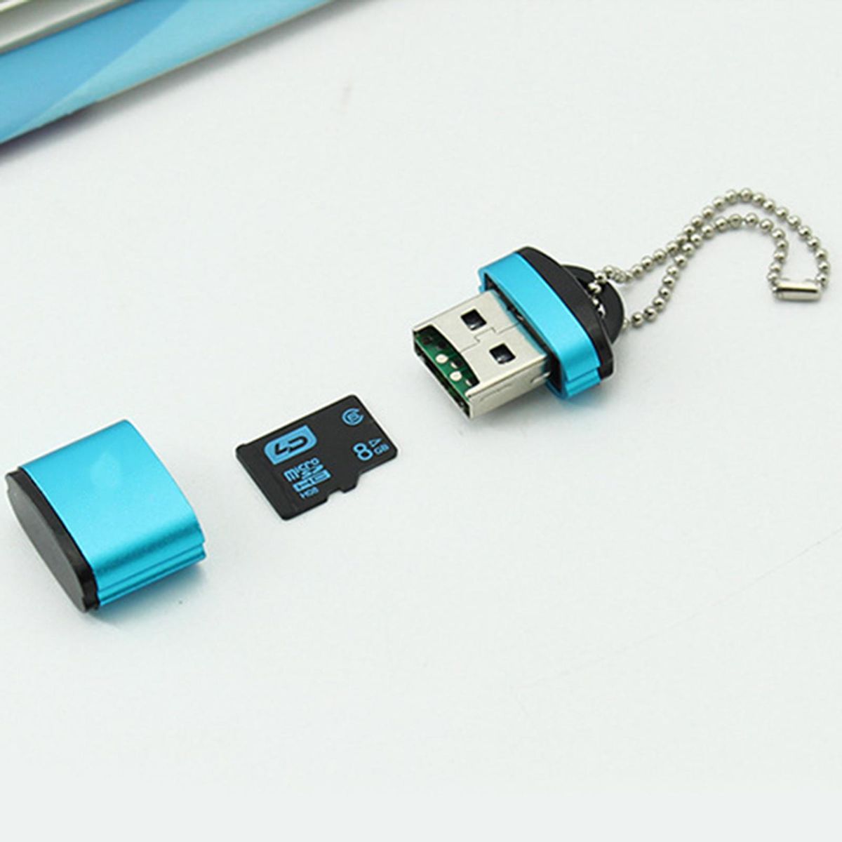 Mini Micro-SD TF Memory Card Reader High Speed Car-Purple