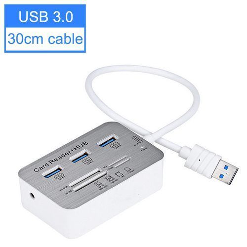 5 In 1 Card Reader USB HUB 3.0 Adapter OTG High Speed Splitter