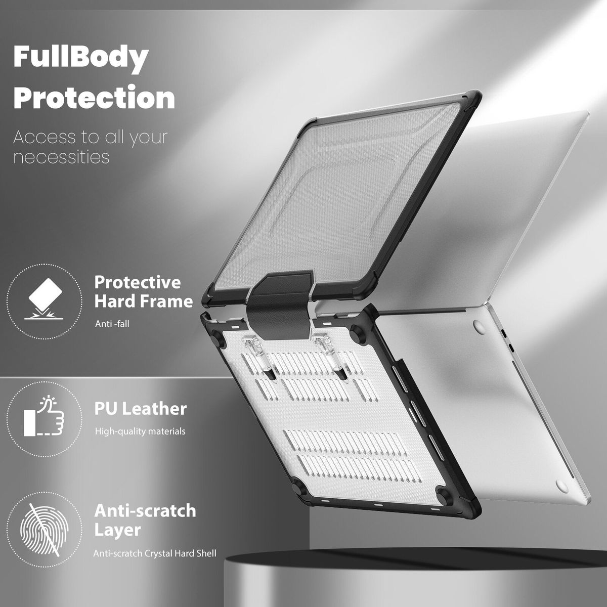 Heavy Duty Case For MacBook Pro 13 Inch 2022/2021/2020/2019/2018/2017/2016