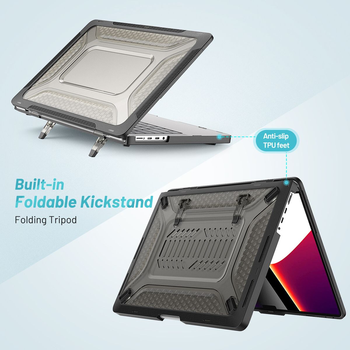 Heavy Duty Case For MacBook Pro 14 Inch (2023/2021) A2779 / A2442 M1 Pro/M1 Max