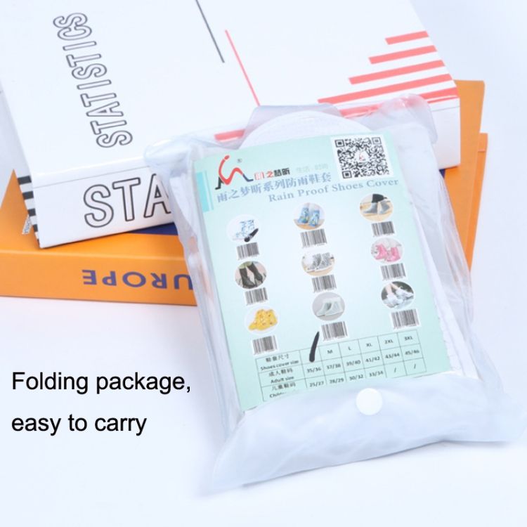 1 Pair Rainy Anti-Skid Waterproof Shoe Cover L