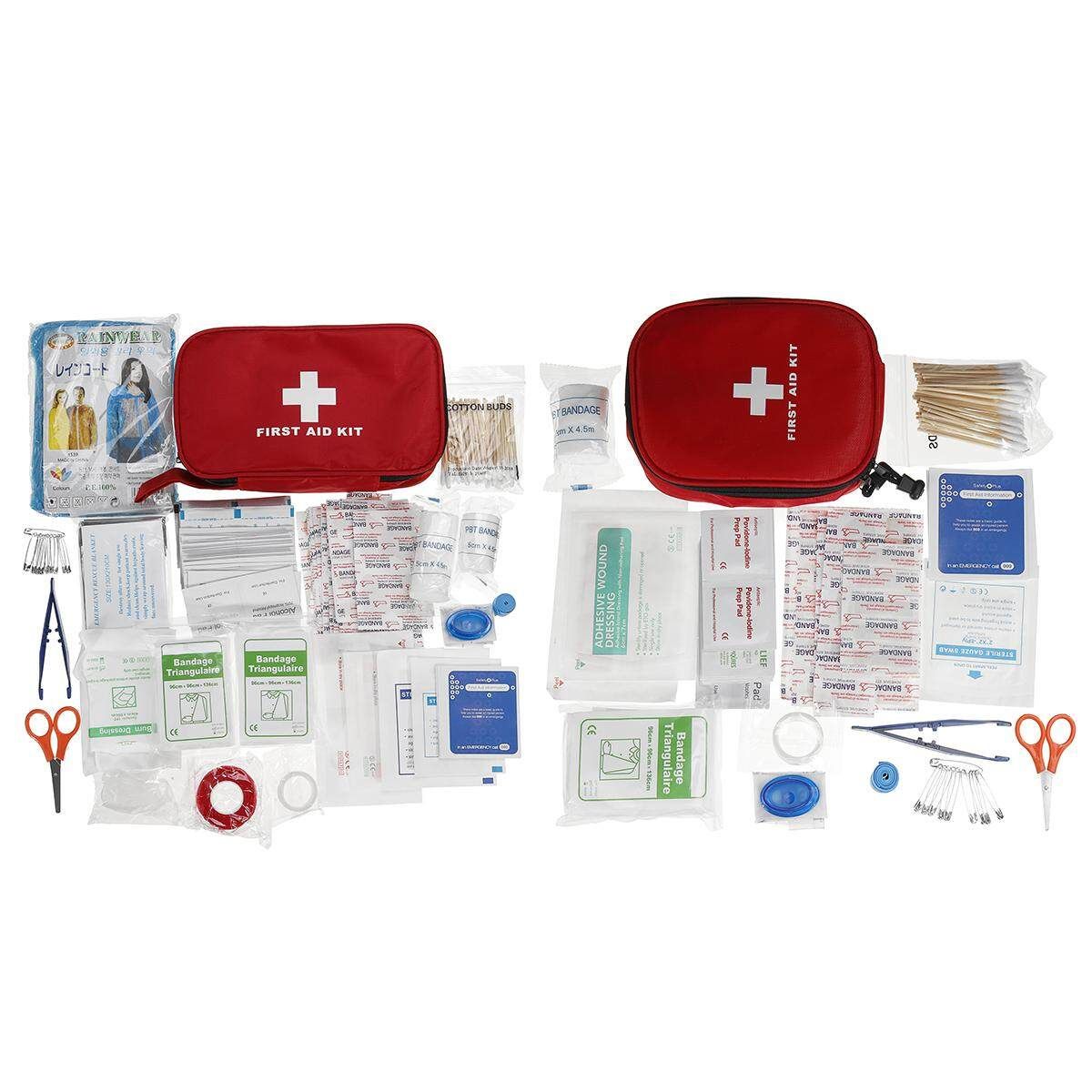 120PCS/180PCS First Aid Kit Waterproof Portable Essential Injuries Emergency Survival Kits For Car Kitchen Camping Travel Office Sports And Home