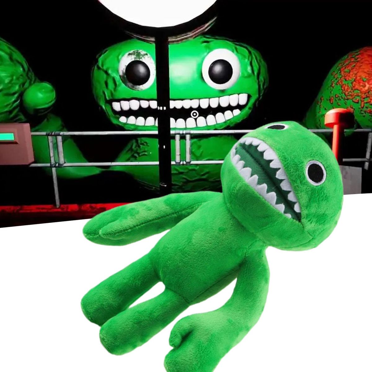 Cartoon Figure Doll Cartoon Figure Plush Doll Sofa Ornament Green