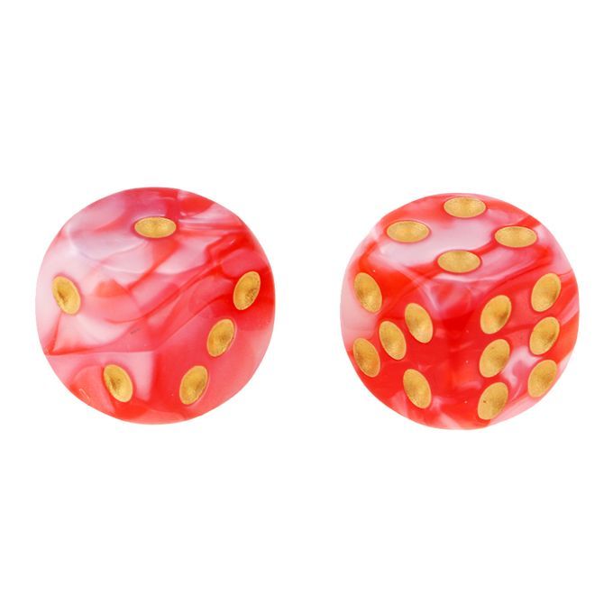 6-sided Game Dice   Dice For Board Games & Teaching Math Red+White