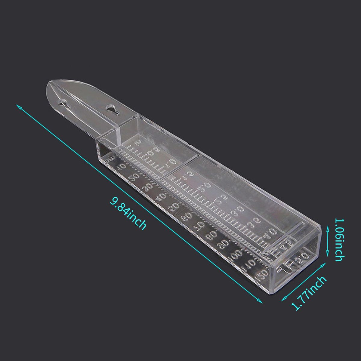 5 Inch Rain Gauge Plastic Clear Rain Water Meter for Lawn Yard Garden Outdoor Home
