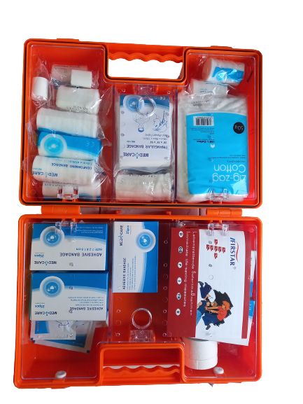 FULLY KITTED FIRST AID BOX FOR 50 PERSONS