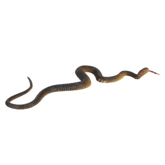 Simulation Black Rubber Snake Snake Garden Props Tricky