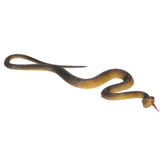 Simulation Black Rubber Snake Snake Garden Props Tricky
