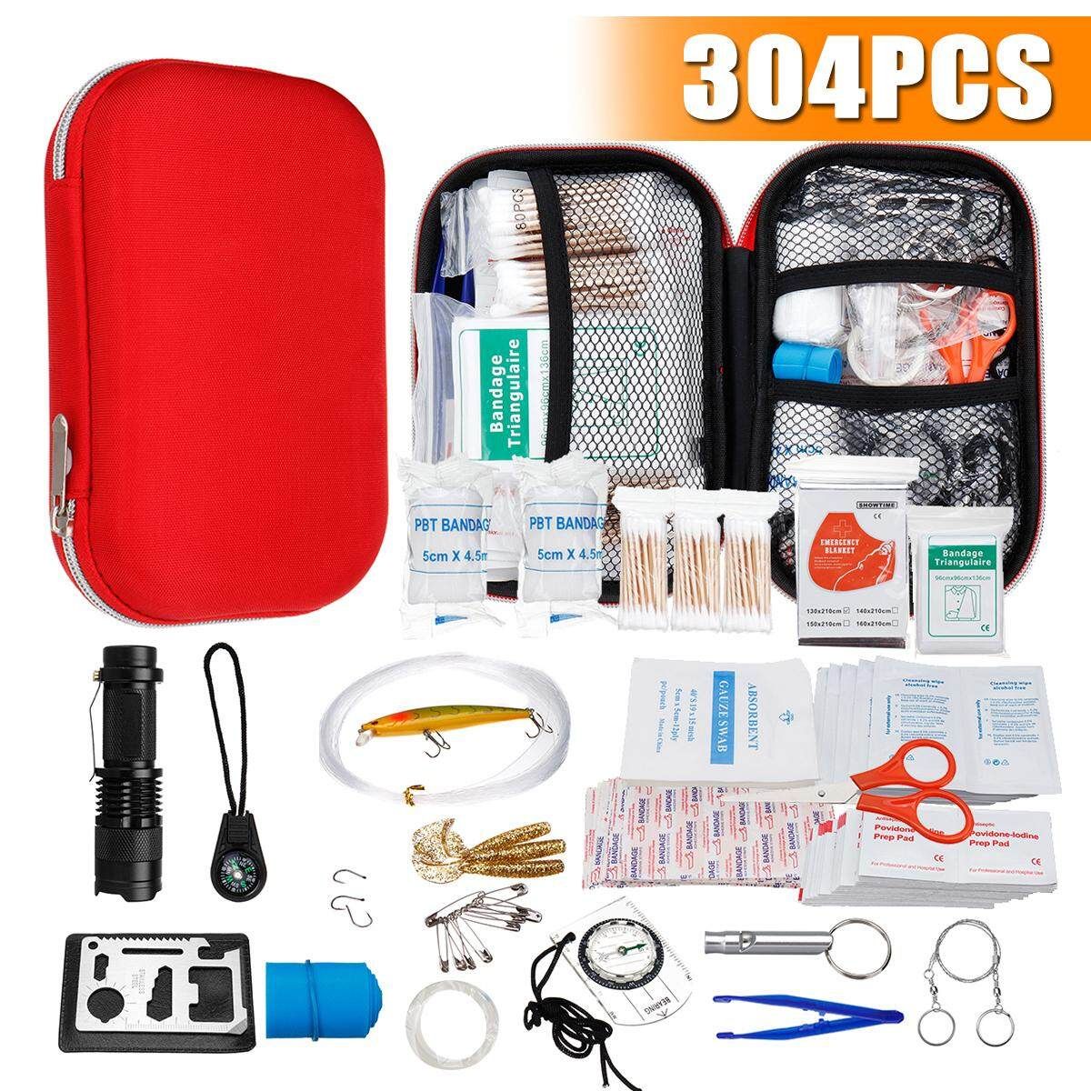 304Pcs Upgraded Outdoor Emergency Survival Kit Gear Home Office Car Boat Camping