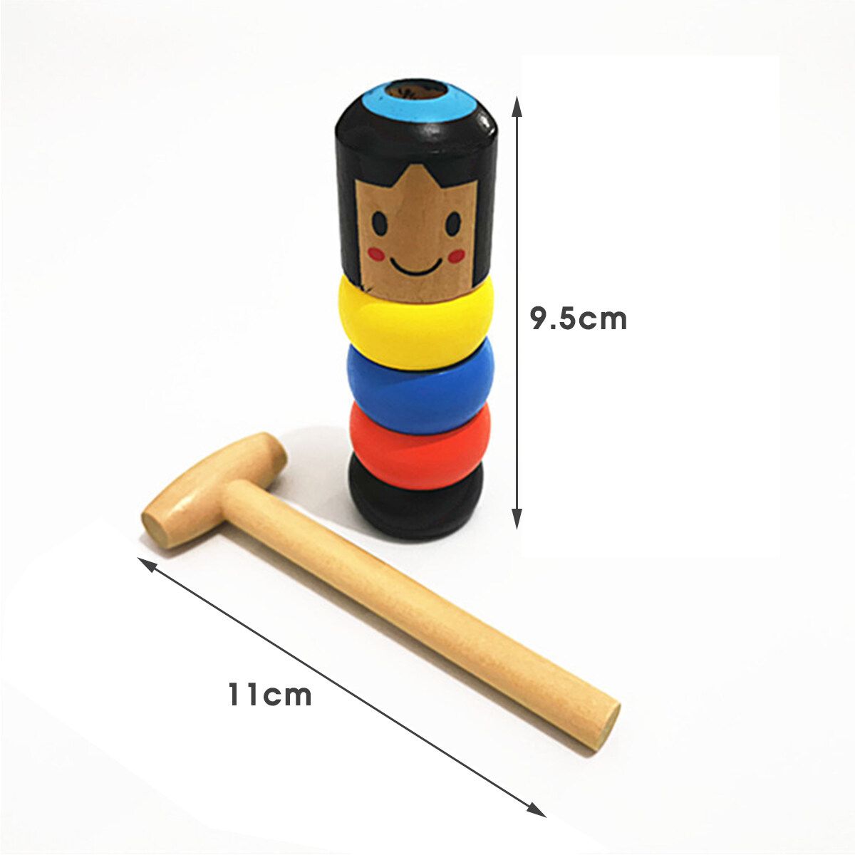 Halloween Unbreakable Wooden Magic Puppet Magic Daruma Kid's Toys Supply Gift
