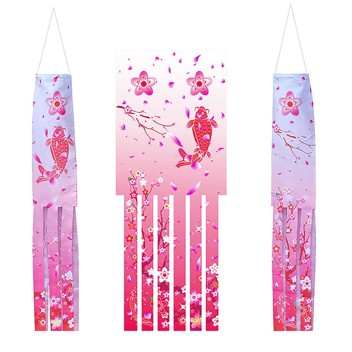 Hanging Windsock   Colorful Japanese Carp G
