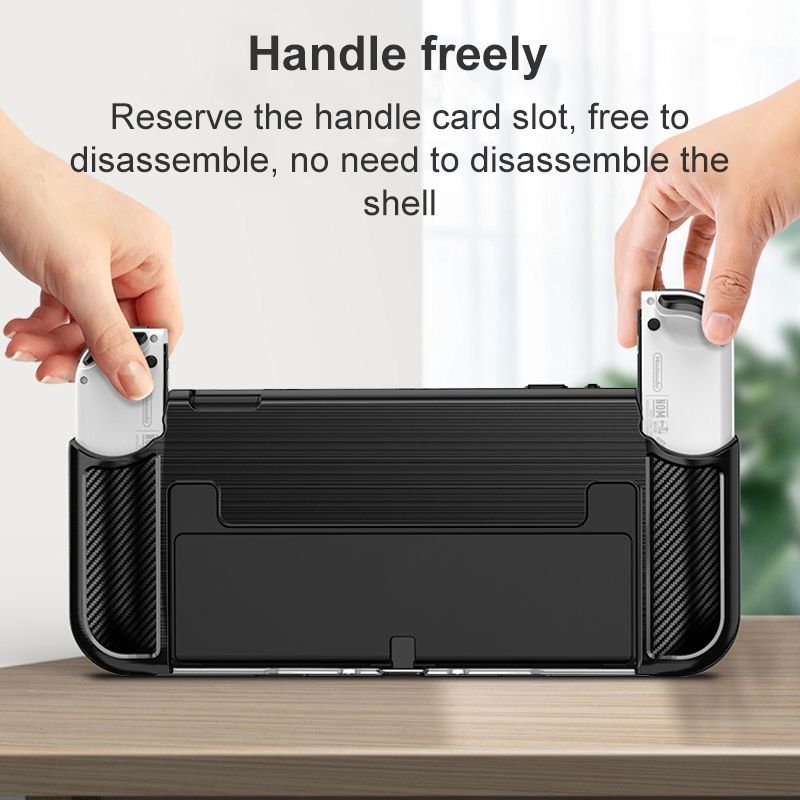 Carbon Fiber TPU Protective Case For Nintendo Switch OLED