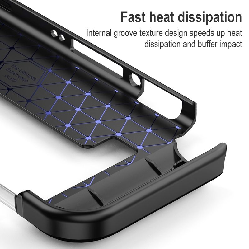 Carbon Fiber TPU Protective Case For Nintendo Switch OLED