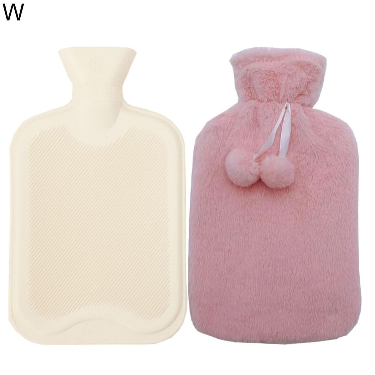 Hot Water Bottle Christmas Snowflake Elk Knitted Covered Hot Water Bag