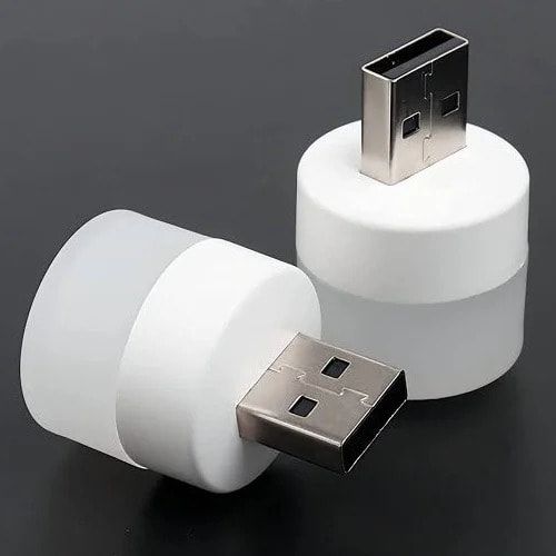 USB Led Light Plug Lamp - White