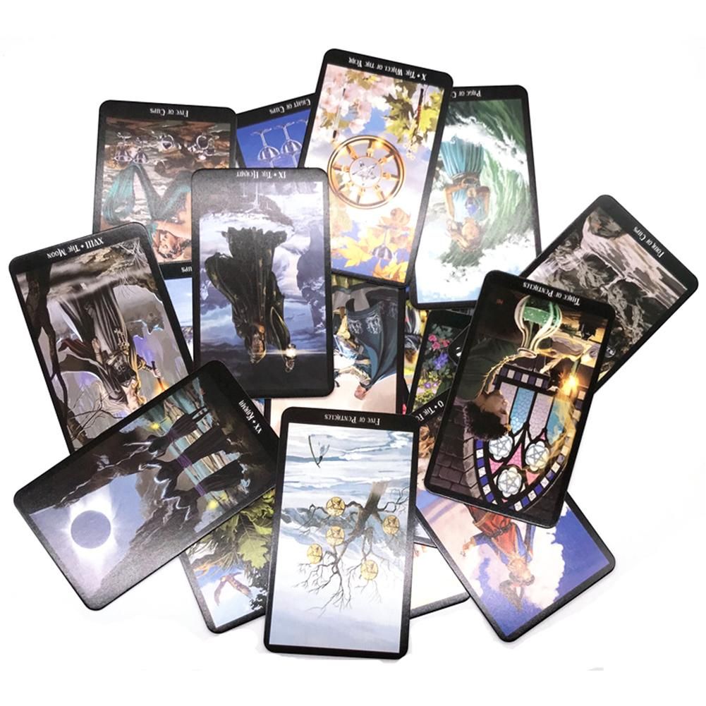 Game Board 78PCS English Tarot Cards Set Full Playing Cards