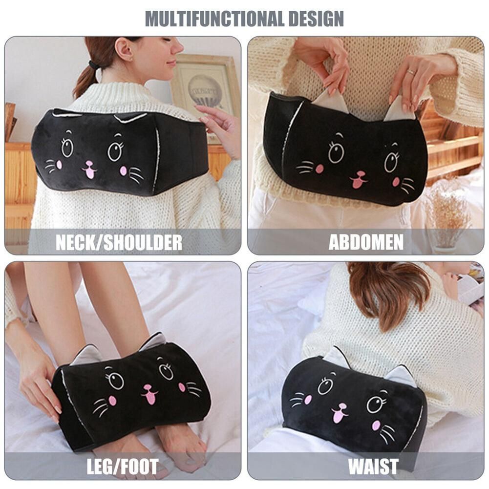 3PCS Hot Water Bag Belt Hand Warmer Cute Animal Handbags Hot Water Bag Hot Water Bottles for Girls Heater Gift A