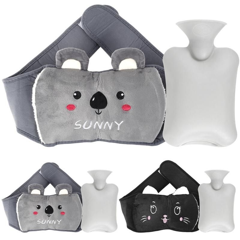 3PCS Hot Water Bag Belt Hand Warmer Cute Animal Handbags Hot Water Bag Hot Water Bottles for Girls Heater Gift A