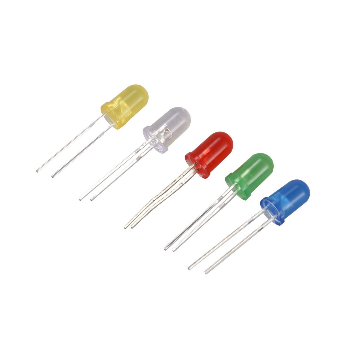 200 pcs 3mm 5mm LED Light diode White Yellow Red blue Green