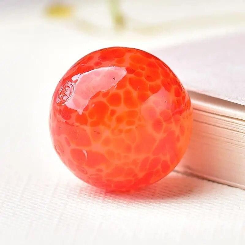 5pcs/Set 16MM Glass Ball Anti-stress Cream Console Game Pinball Small Marbles Pat Toys Parent- Child Beads Bouncing Ball