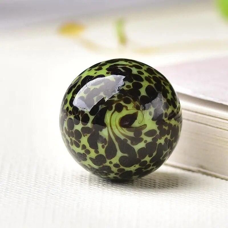 5pcs/Set 16MM Glass Ball Anti-stress Cream Console Game Pinball Small Marbles Pat Toys Parent- Child Beads Bouncing Ball