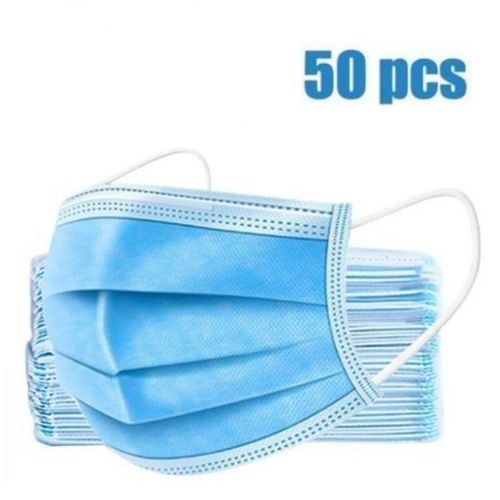 Daily Protective Face Nose Mask 3 Layer Protection 50Pcs