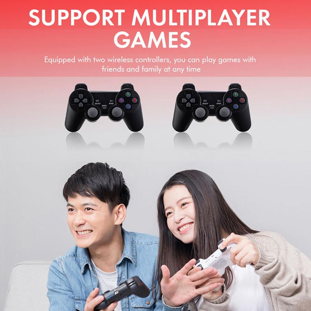 GD10 Game Stick Built-in 40000 Games 128GB 2.4G Wireless Controller HD Retro Video Game Console 4k HD Video Game Console