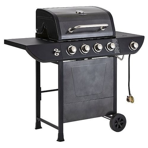 4-burner Propane Gas Grill With Side Burner