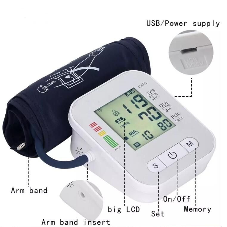 Blood Pressure Monitor Digital Meter BP Monitor Health Test