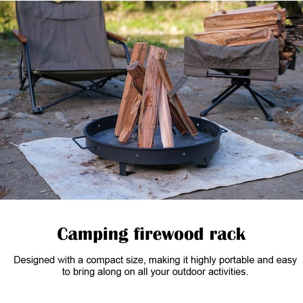 Foldable Campfire Wood Holder Firewood Rack Ventilation Burners Auxiliary Frame Outdoor Stoves Accessories Camping Supplies