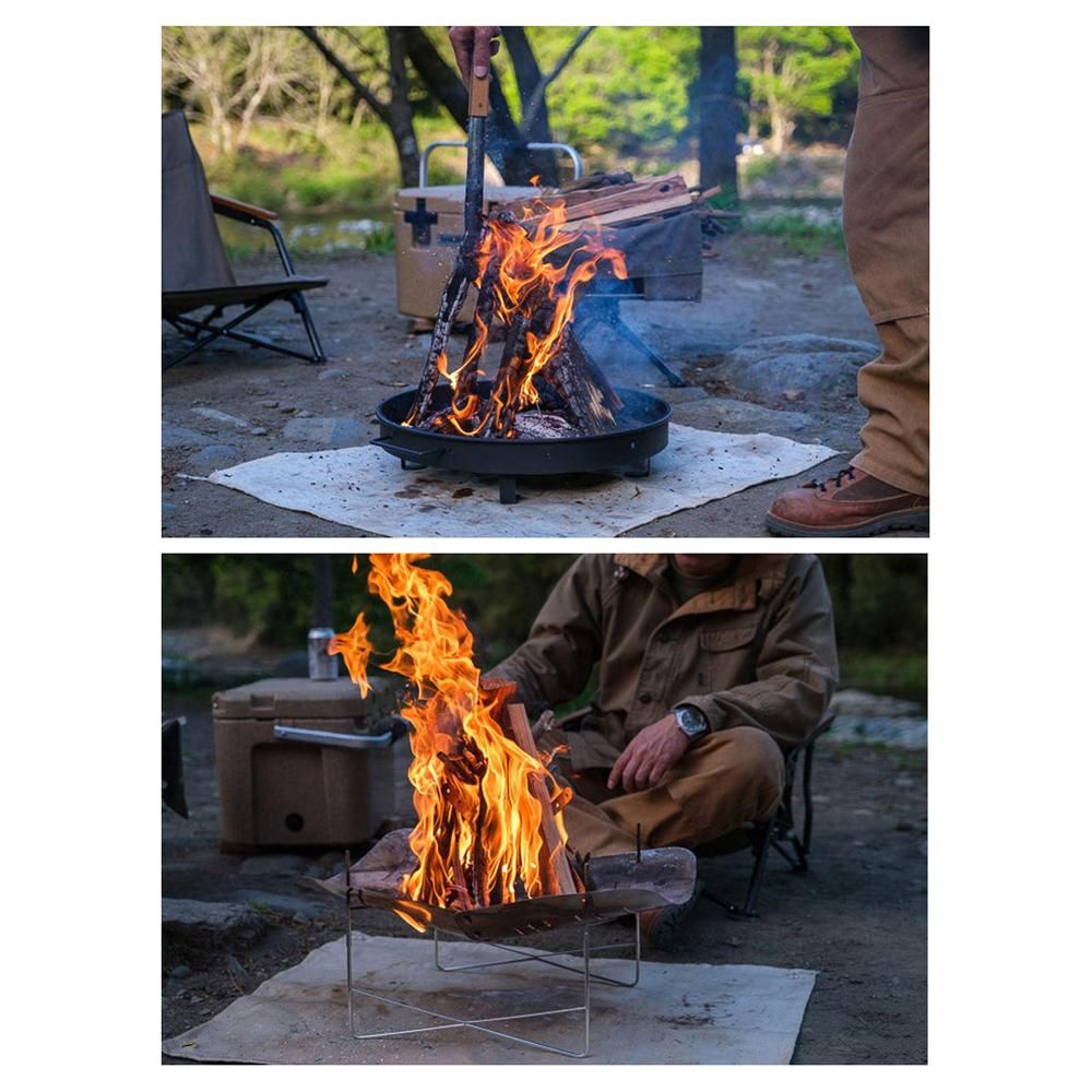 Foldable Campfire Wood Holder Firewood Rack Ventilation Burners Auxiliary Frame Outdoor Stoves Accessories Camping Supplies
