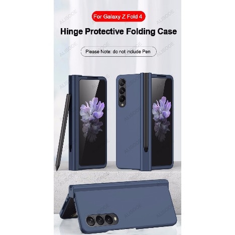 Leather Back Case for Samsung Galaxy Z Fold 4 -5g