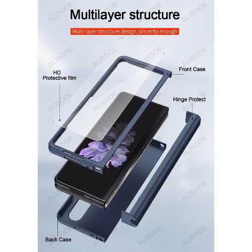 Leather Back Case for Samsung Galaxy Z Fold 4 -5g