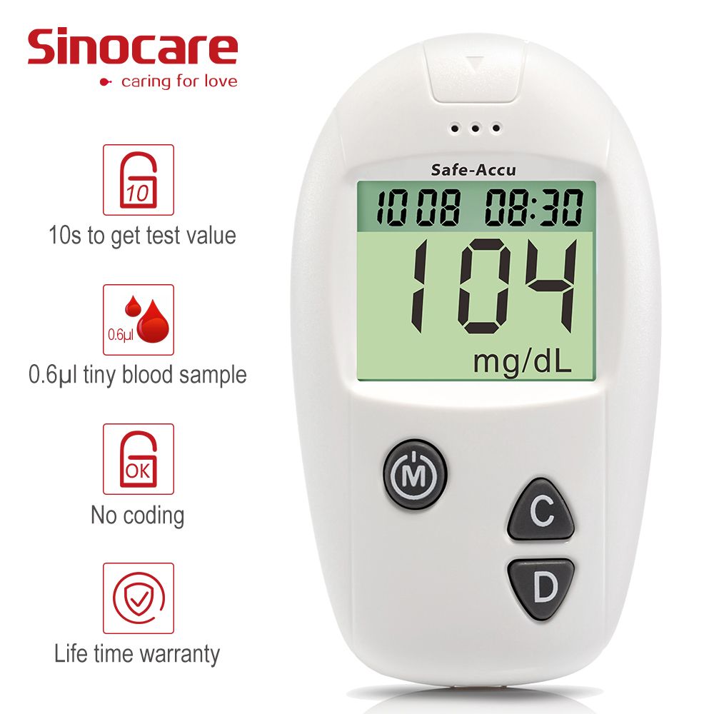 Accu Blood Glucose Meter & Test Strips & Lancets 50/100pcs Glucometer Kit Diabetic Blood Sugar Meter Diabetes Tester