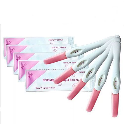 5Pcs/pack Home Private Early Pregnancy Urine Midstream Test Strips Kit Female Pregnancy Rapid Test