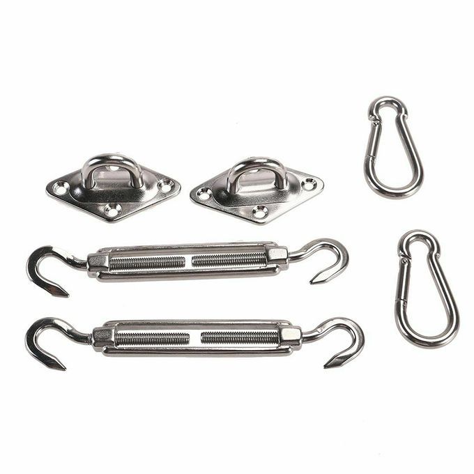 6Pcs/Set Sun Shade Sail Stainless Steel Hardware