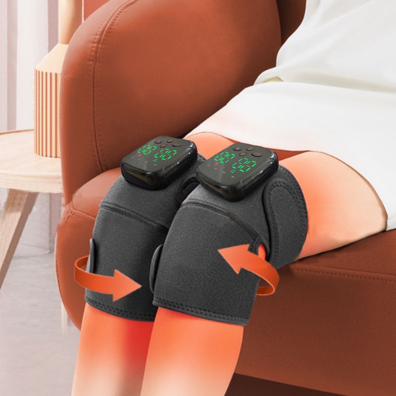 Heat Deep Compression Knee Massager Brace - For 2 Kneels