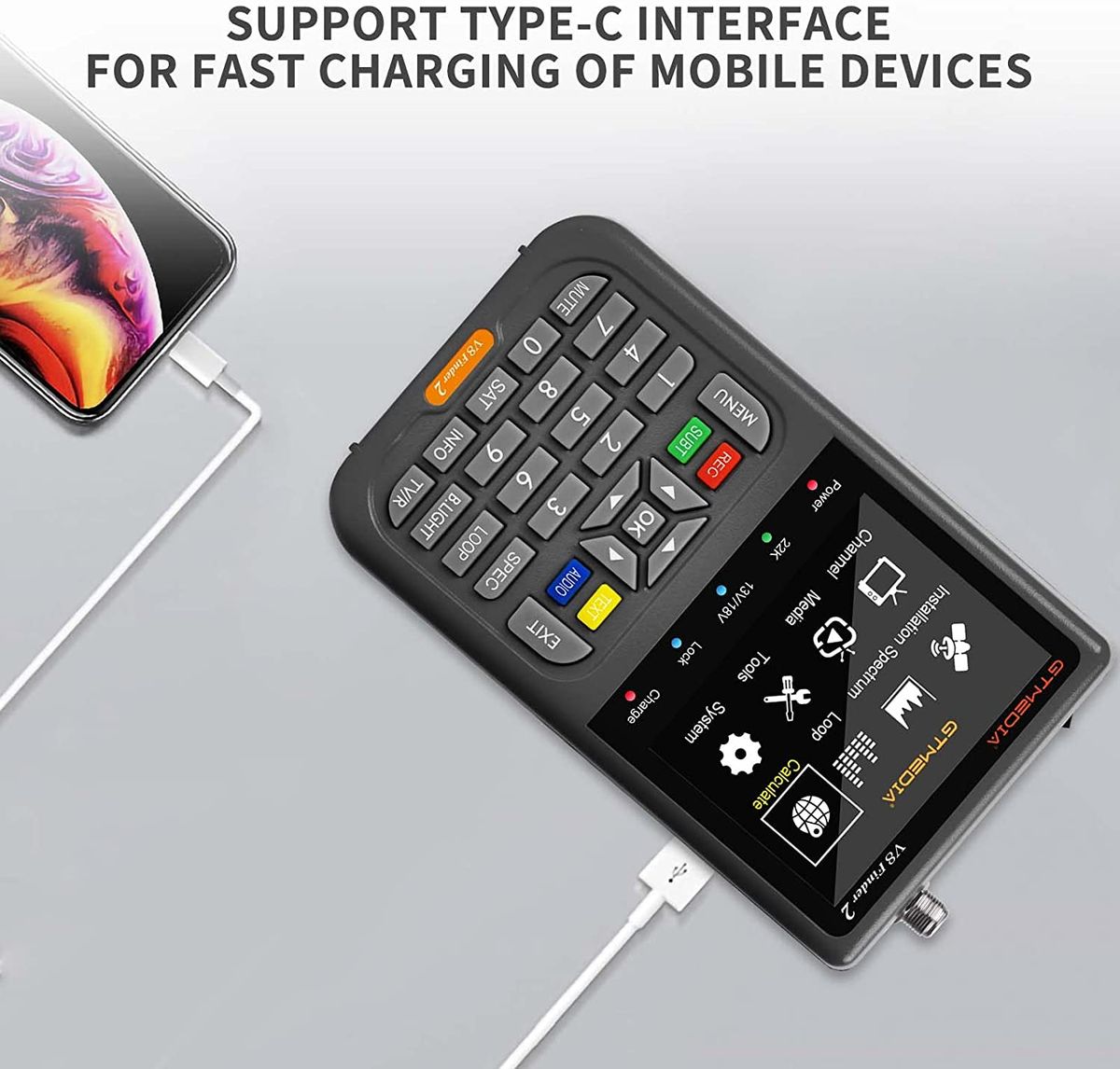 GTMEDIA Finder 2 Satellite Signal Finder-S S2 S2X