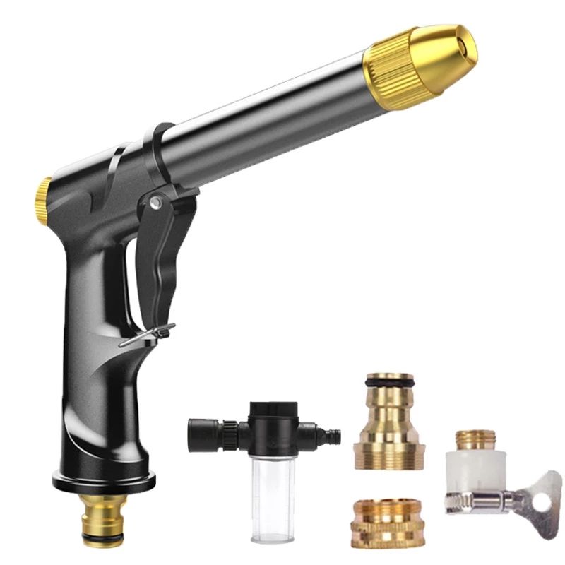 Portable High-pressure Water Gun For Cleaning Car Wash Machine Garden Watering Hose Nozzle Sprinkler Foam Water Gun Dropshipping